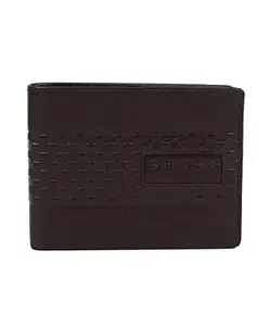 LORENZ Bi-Fold Brown Genuine Leather Wallet for Men (Star Austin)| GL-30S