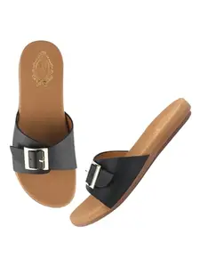 Shoetopia Slip-on Black Flats For Women /EU38