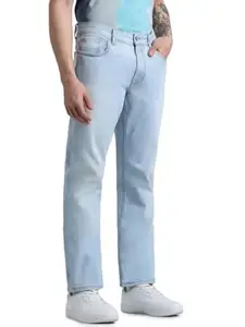 Jack & Jones Men's Regular Fit Jeans | Mid Rise | Jeans for Men