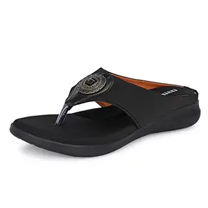 Centrino Black Sandal for Women 2854-1
