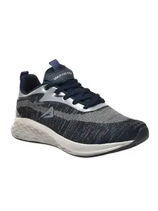 Impakto Woven Max Men's All Court Badminton,Squash Shoes Lightweight & Durable, X-Cushion Protection Blue