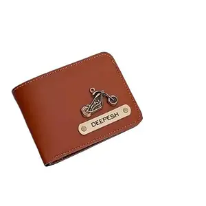 NAVYA ROYAL ART Customized Wallet for Men with Charms, Personalized Name Wallet, Best Birthday Gifts for Men - Tan