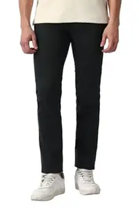 Van Heusen Men's Mid Rise Premium Cotton Slim Fit Casual Trouser Chinos