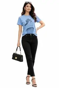 Vel' Amour I Women I Graphic Print I Slim Fit I Round Neck Tee I Casual I Daily Use I Stylish