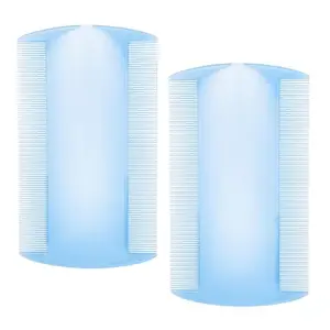 Lice and Nit Removal Comb, Double Sided Narrow Teeth, (Multicolor, Pack of 2)