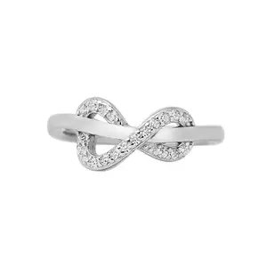 CIYASHINES CIYA Infinity Design Sterling Silver Ring for Women | Minimal & Elegant Design | With Certificate of Authenticity (Silver, 12)
