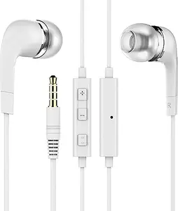 Shoptronics Earphone For Lenovo Tab3 8 Plus ThinkPad Vibe A C K4 Note K5 P1 Turbo P1m S1 Lite Shot X S960 X2 Pro X3 c78 Z K910 Z2 Yoga Tab 3 8.0 Tablet 10 HD+ 2 10.1 Universal Wired Earphones Headphone Handsfree Headset Music with 3.5mm Jack Hi-Fi Gaming Sound Music HD Stereo Audio Sound with Noise Cancelling Dynamic Ergonomic Original Best High Sound Quality Earphone - (White, BRT.B2, YR)