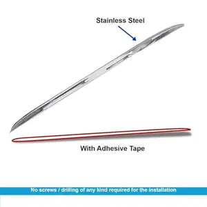 SKYTIQ® Dicky Chrome Trunk Garnish | Dicky Trim Rear Boot Patti Compatible with Tata Safari 2021