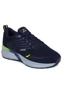 ABROS Mens ASGO2069 FRONX-19 Sports Shoes N.Navy/Yellow 9 UK