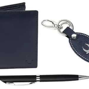 WildHorn Men’s Blue Wallet Combo