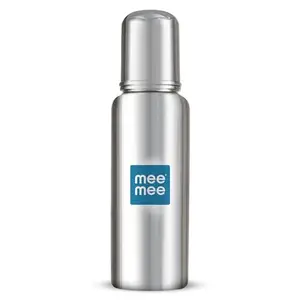 Mee Mee Baby Steel Feeding Bottle 250ml | Baby Milk Bottle with Advanced Anti Colic Valve, BPA Free, Soft Silicone Teat, Wide Neck for Babies/Infants/Newborns of 0-2 Years