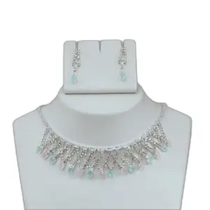 Jewellery Set for Women Necklace Set with Earrings (USHA CREATION JJewellery_167)