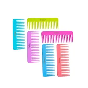 Zodiac Wide Tooth Detangling Combs, Set of 6, Multi-Colour