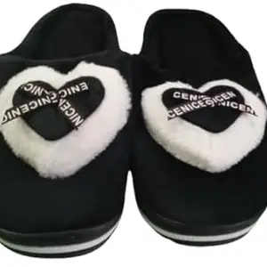 Soft Indoor Winter F'ip- Flop for Womwn/Girls & Teenager Color : Black Age Group : Above 18 Years
