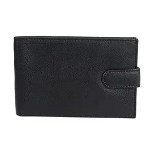 Leatherman Fashion LMN Genuine Leather Black Men's Wallet (1 Card Slots)