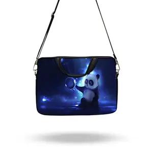 TheSkinMantra Teddy Bear Chain Laptop Sleeve Bag with Handle and Shoulder Strap/Sling Compatible with 13.3 inches Laptop/Notebook 13.3 / MacBook 13 inch All Models Including New Models