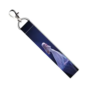 ISEE 360® Cute Snow Girl Lanyard Tag with Swivel Lobster for Gift Luggage Bags Backpack Laptop Bags L X H 5 X 0.8 INCH