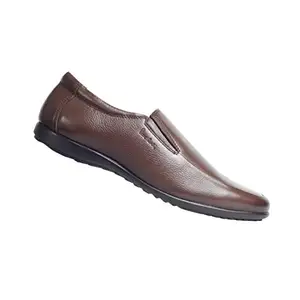 Pierre Cardin Men's Brown Leather Formal Shoes, 9