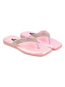 Shoetopia girls Fancy-1122 Pink Flat Sandal - 6 UK (Girls-Fancy-1122-Pink)