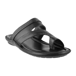 Metro Men's Black Comfortable Slipper UK/9 EU/43(16-8546)