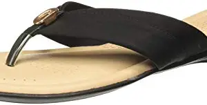 Bata womens LYCRA THONG Black Slipper - 4 UK (5716612)