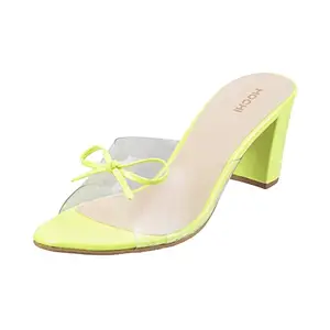 Mochi Womens Synthetic LightGreen Slip Ons (Size (4 UK (37 EU))