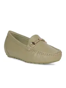 Bata Comfit Cathina Womens Casual Loafer in Green,5 UK