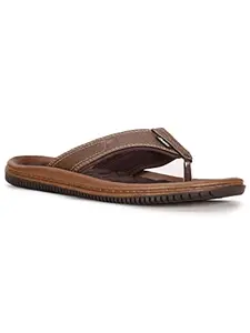 Bata Men's Slip-on Sandal - BROWN (6 UK) (8714812)