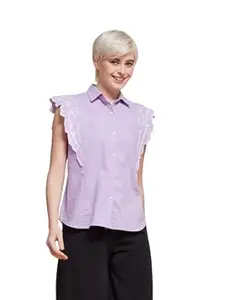 J TURRITOPSIS Cotton Button Down Shirt for Women Stylish || Shirt Top for Women
