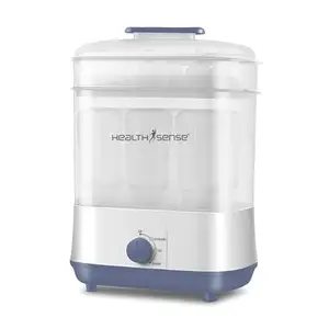 HealthSense Sterilizer & Dryer for feeding bottles | Baby bottle & Accessories sterilizer machine | 8 Bottles Capacity, Food Grade Material, Auto Shut OFF with 1 Year Warranty – BS 10