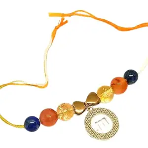 Arka Surya Crystals Natural Crystal Virgo Zodiac Rakhi for Abundance, Confidence & Wisdom