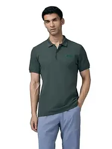 TECHNOSPORT Men's Slim Fit Striped Half Sleeve Active Out Matpiq Polo T-Shirt for Gym, Sports & Regular Use