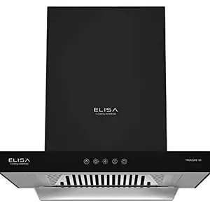 ELISA 60 cm 1250 m3/hr Auto Clean Chimney (Treasure 60 Black, Filter-less)