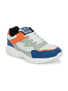 OFF LIMITS Women Roger W Running Shoes, Off White/Teal/LT. Grey/Orange, 6 UK