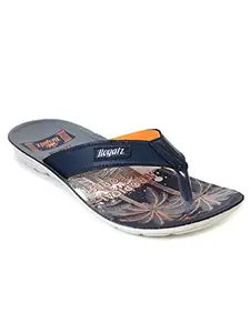 AJANTA Mens Blue Flat Sandal PU3053