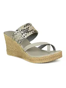 Inc.5 Shoes Women Fashion Wedge Sandal 100915_GREY