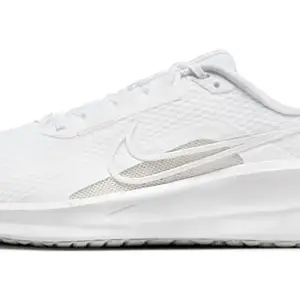 NIKE Men's Downshifter 13 Running Shoe-White/Wolf GREY-FD6454-100-12UK