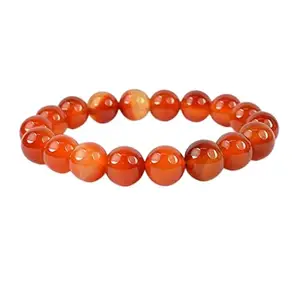 SHIVALIK AGATE "Authentic Carnelian Bracelet – Natural Carnelian Crystal Healing Jewelry | 8mm Beads Stone Bracelet for Energy, Strength & Balance | Unisex Handmade Gemstone Bracelet for Men & Women
