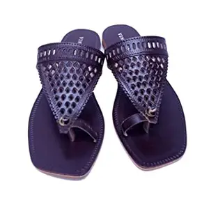 Vino Femo Women's Leather Ankle Strap Sandal | Leather Sandal (brown, 6)