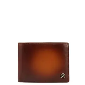 Da Milano Bifold Leather Men Wallet - Yellow (0419OL)