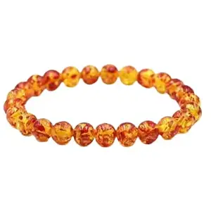 Dane Gems AAA++ Natural Amber Bracelet Original Certified Amber Bracelet Crystal Beads Pure Amber Gemstone Stretchable Healing Bracelet Elastic Band Amber Braceleet For Men & Women एम्बर ब्रेसलेट Bracelet For Man Bracelet For Girls Stylish Healing Bracelet Bead Bracelet with Certificate Bracelet Original Certified Healing Crystal Bracelet Chakra Healing Bracelet Healing Stone Bracelet Gemstone Bracelet Stretchable Bracelet For Women Astrology Bracelet Adjustable Bracelet Elastic Bracelet Handmade Bracelet Hand Bracelet Wrist Bracelet