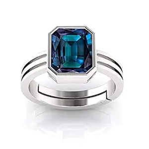 JAGDAMBA GEMS Lab Certified Alexandrite Ring Excellent Quality AAA++ 8.25 Ratti Gemstone GGTL Lab - Certified