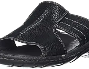 Clarks Men's Rembo Shore Black Flat Sandal-8 Kids UK (26147245)