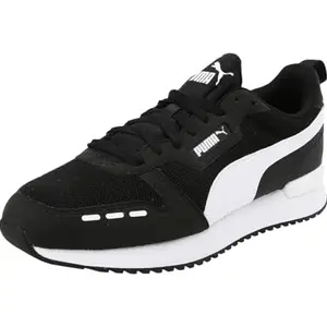 PUMA Men's R78 Black White Road Running Shoe-12 Kids UK (37311701)