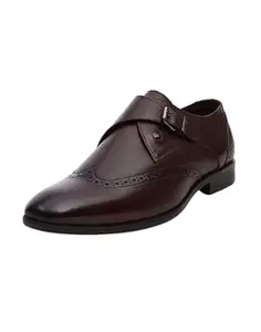 Monte Carlo Mens Solid Genuine Leather Monk Shoes - 201816FW-3-8