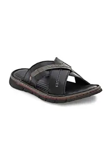 OVERDRIVE Reworked Classic Comfort Ingly Black Sandal Slipper For Men (W2317475)