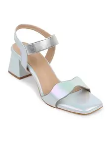 iconics Women Sandal, Sky Blue,UK-6