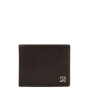 Da Milano RFID Protected Leather Wallet for Men with Card Slot - Brown