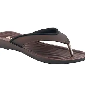 AEROBLU Copper Synthetic Solid Thong Strap Flip-Flops Slipper For Women & Girls (AESW82-COPPER-37)