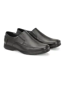 AZZARO BLACK Genuine Leather Formal Shoes for Men || Stylish & Comfort || for Formal Business Meetings (Black, 9)